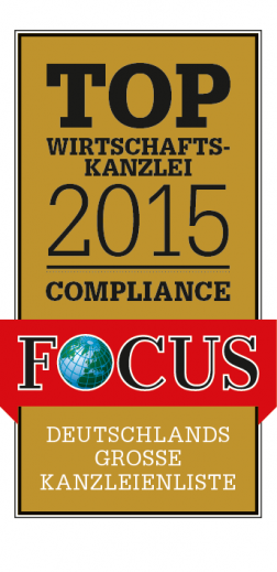  Focus Top Wirtschaftskanzlei 2015 Logo