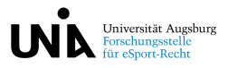 Logo der Forschungsstelle für eSport-Recht  der Universität Augsburg